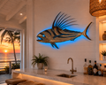 Stainless steel Rooster fish mount