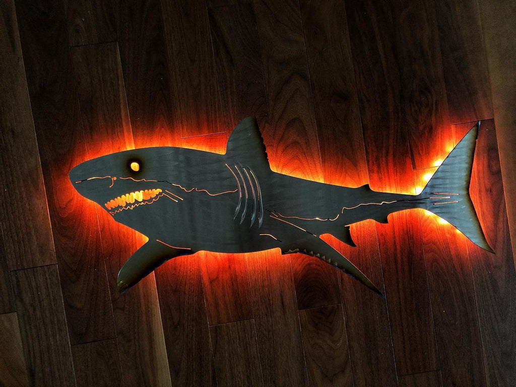Stainless steel Great white shark