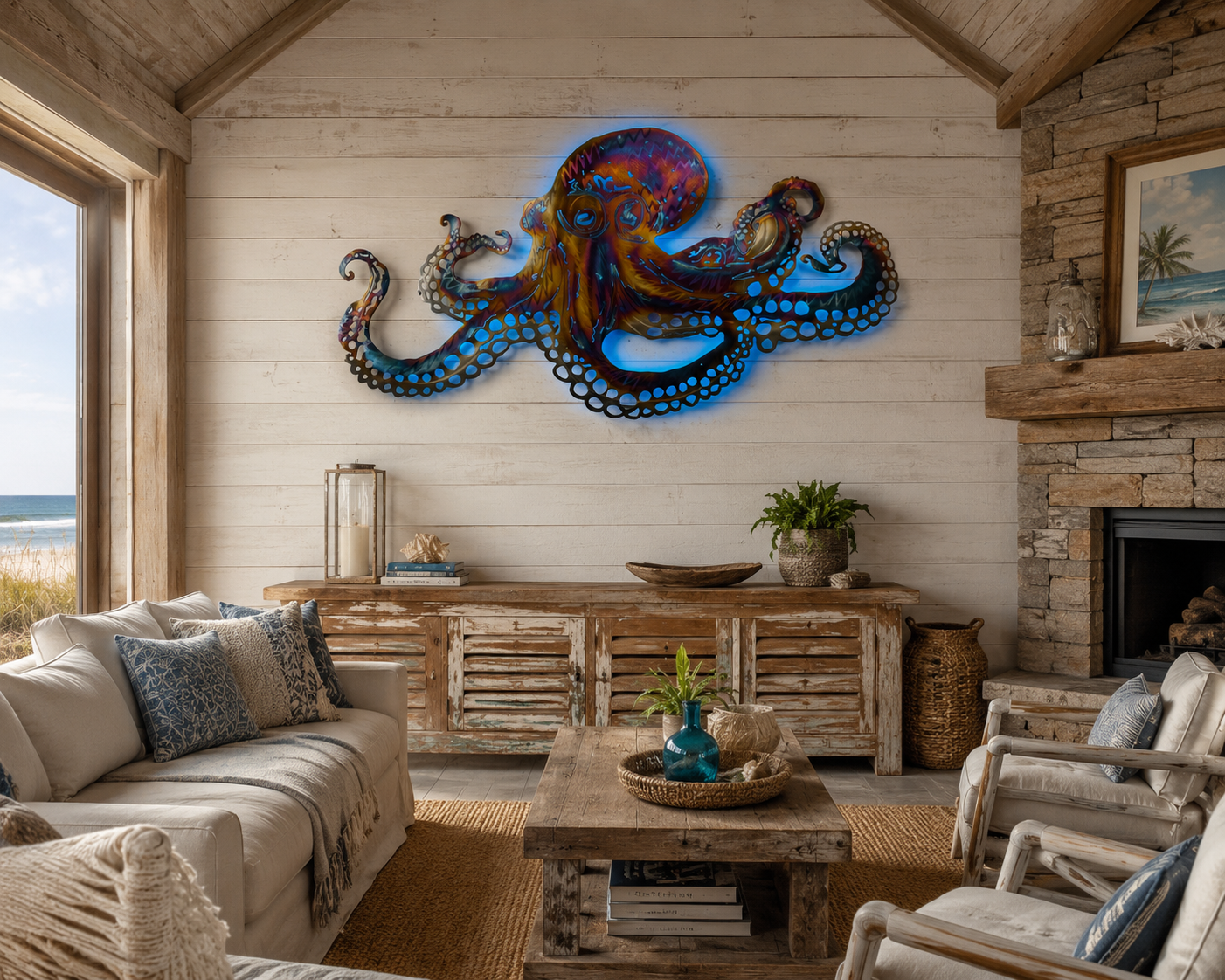 Octopus art Stainless steel