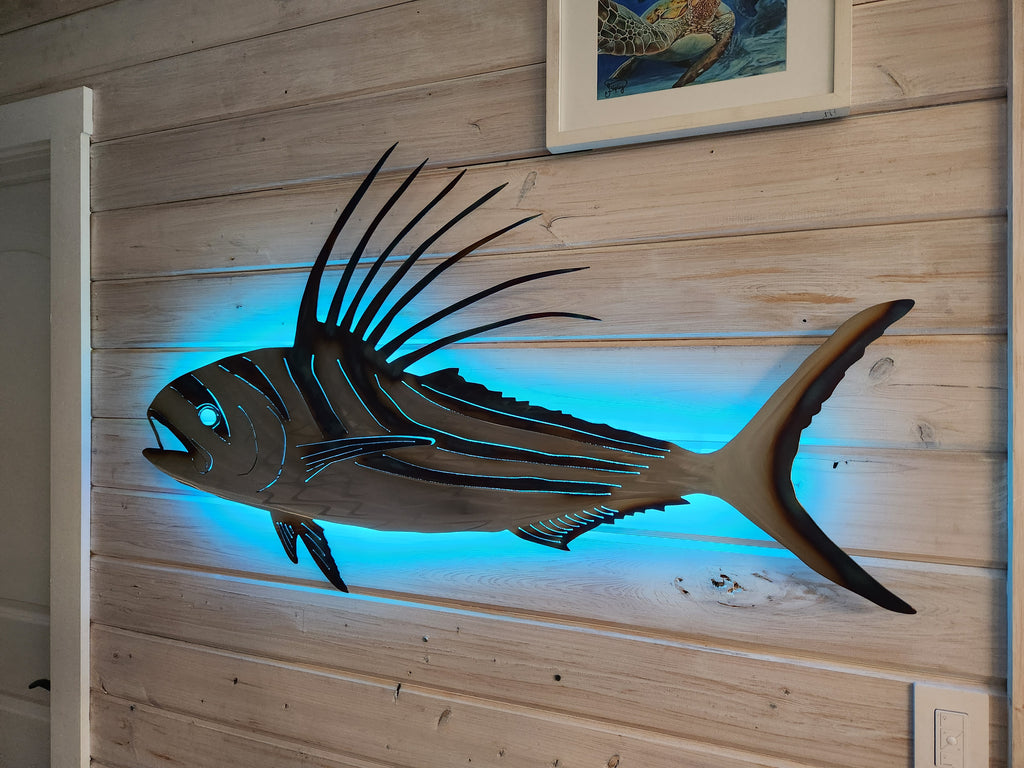 Stainless steel Rooster fish