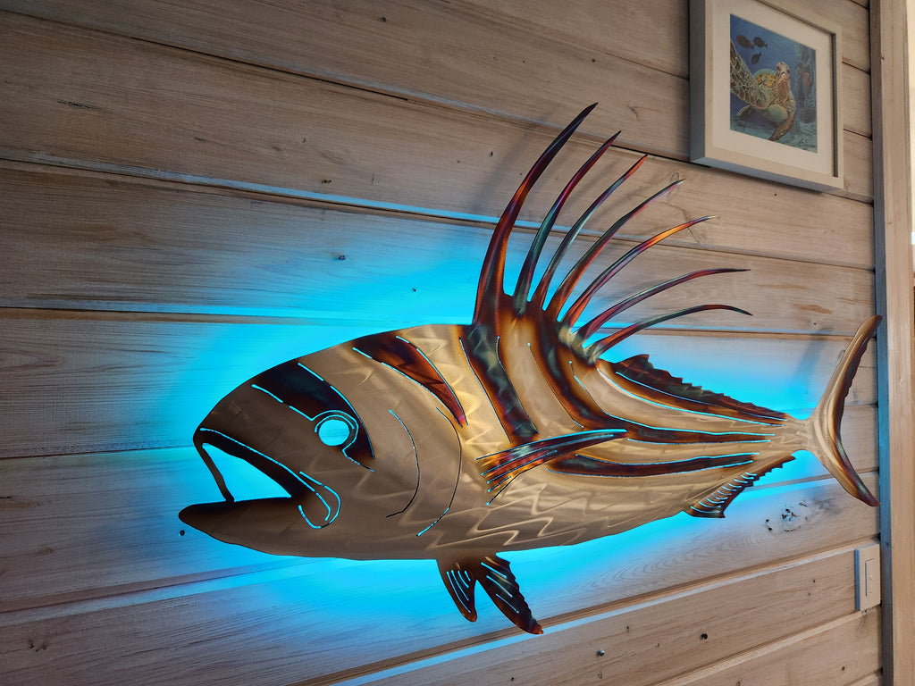 Stainless steel Rooster fish