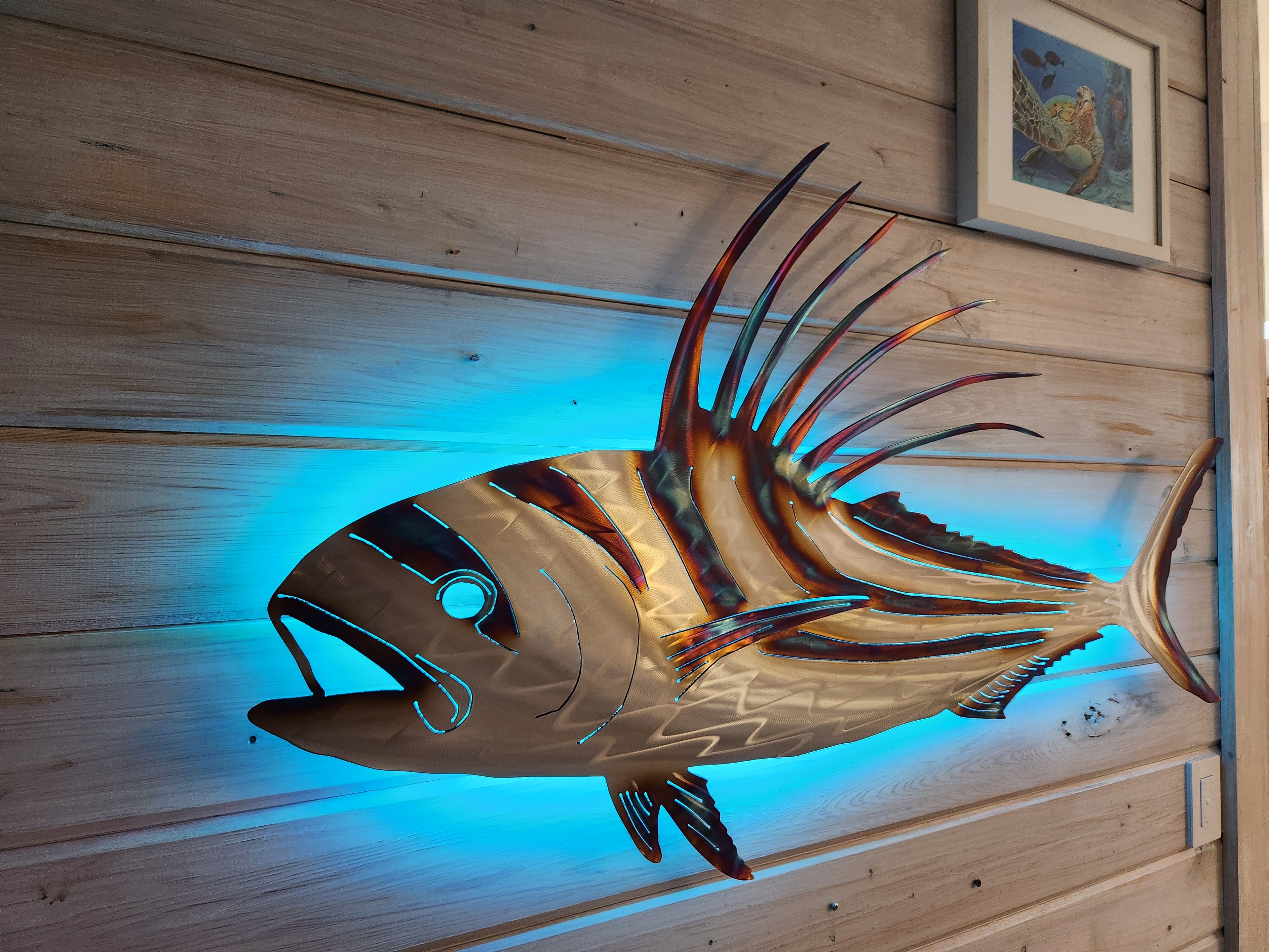Stainless steel Rooster fish