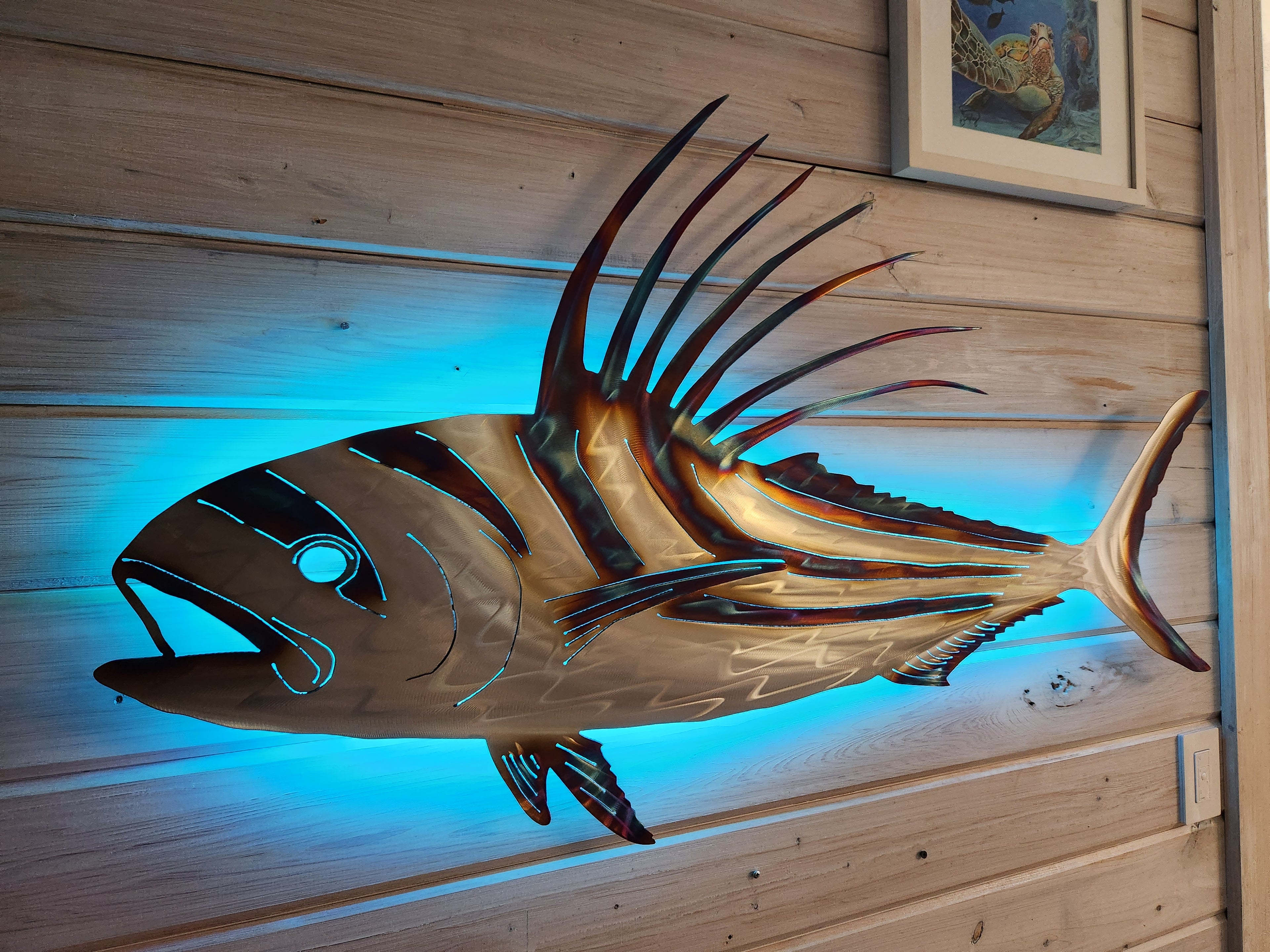 Stainless steel Rooster fish