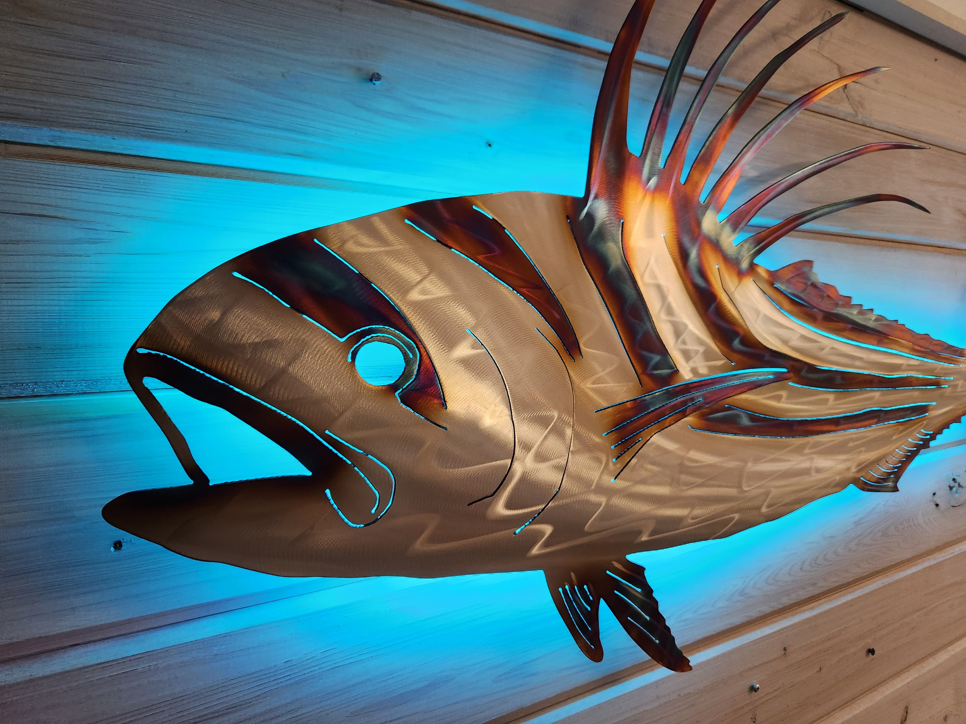 Stainless steel Rooster fish
