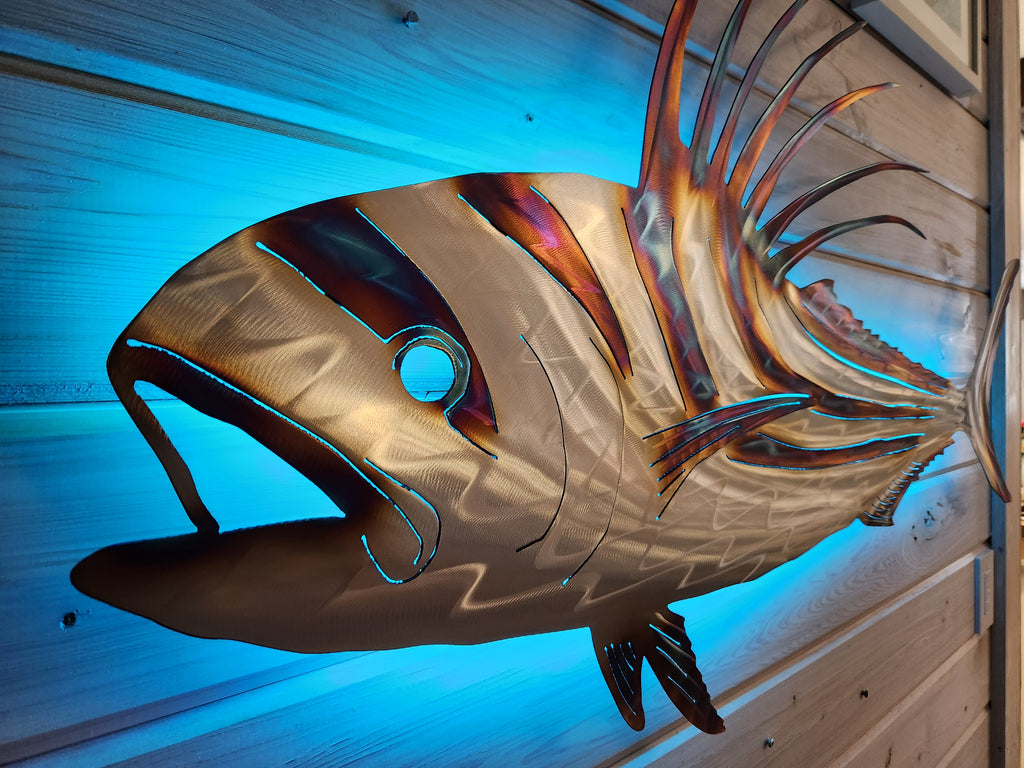Stainless steel Rooster fish