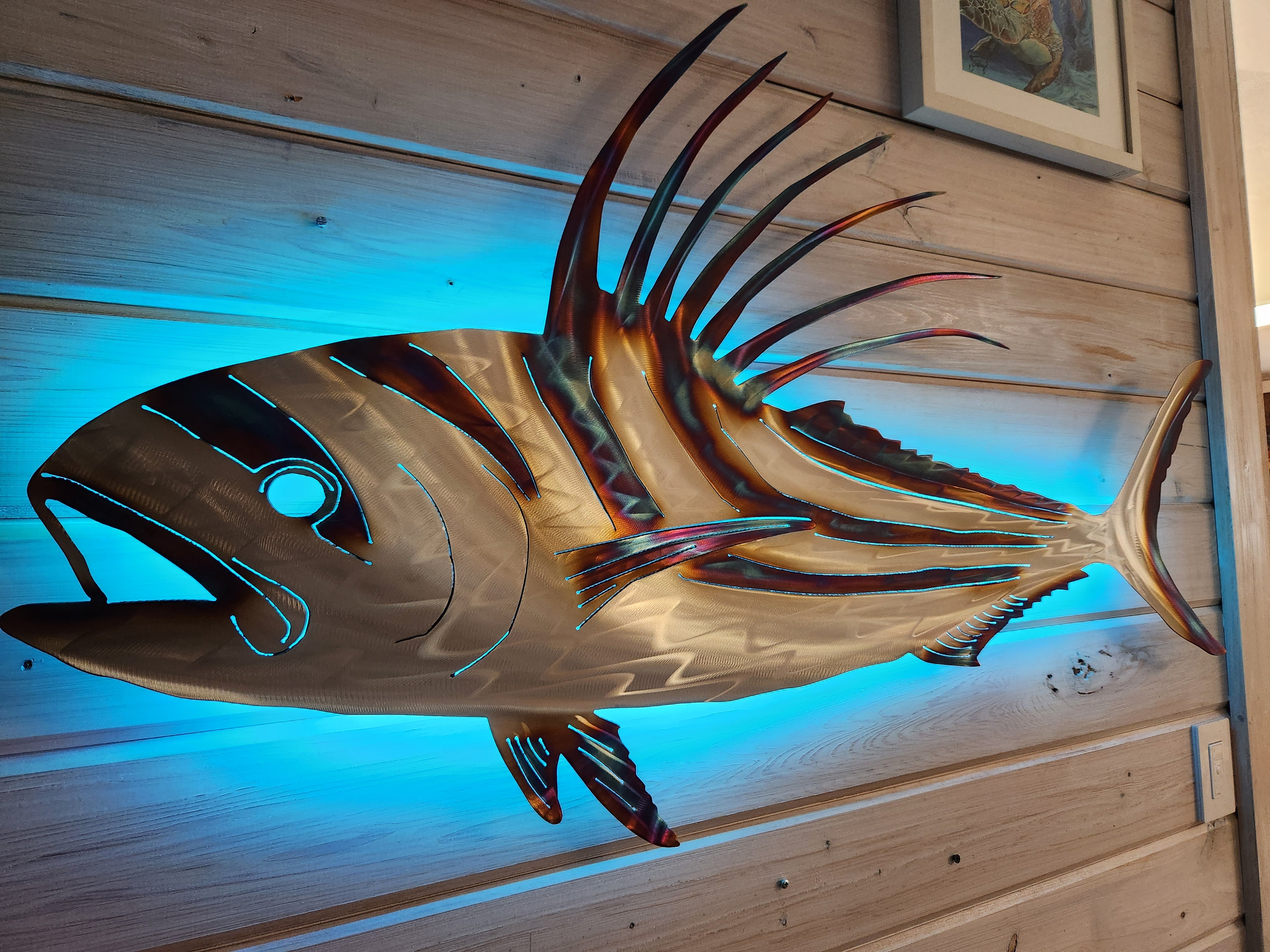 Stainless steel Rooster fish