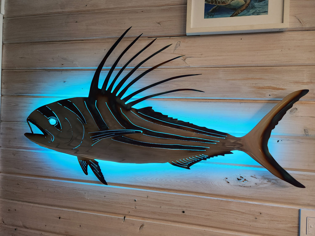 Stainless steel Rooster fish