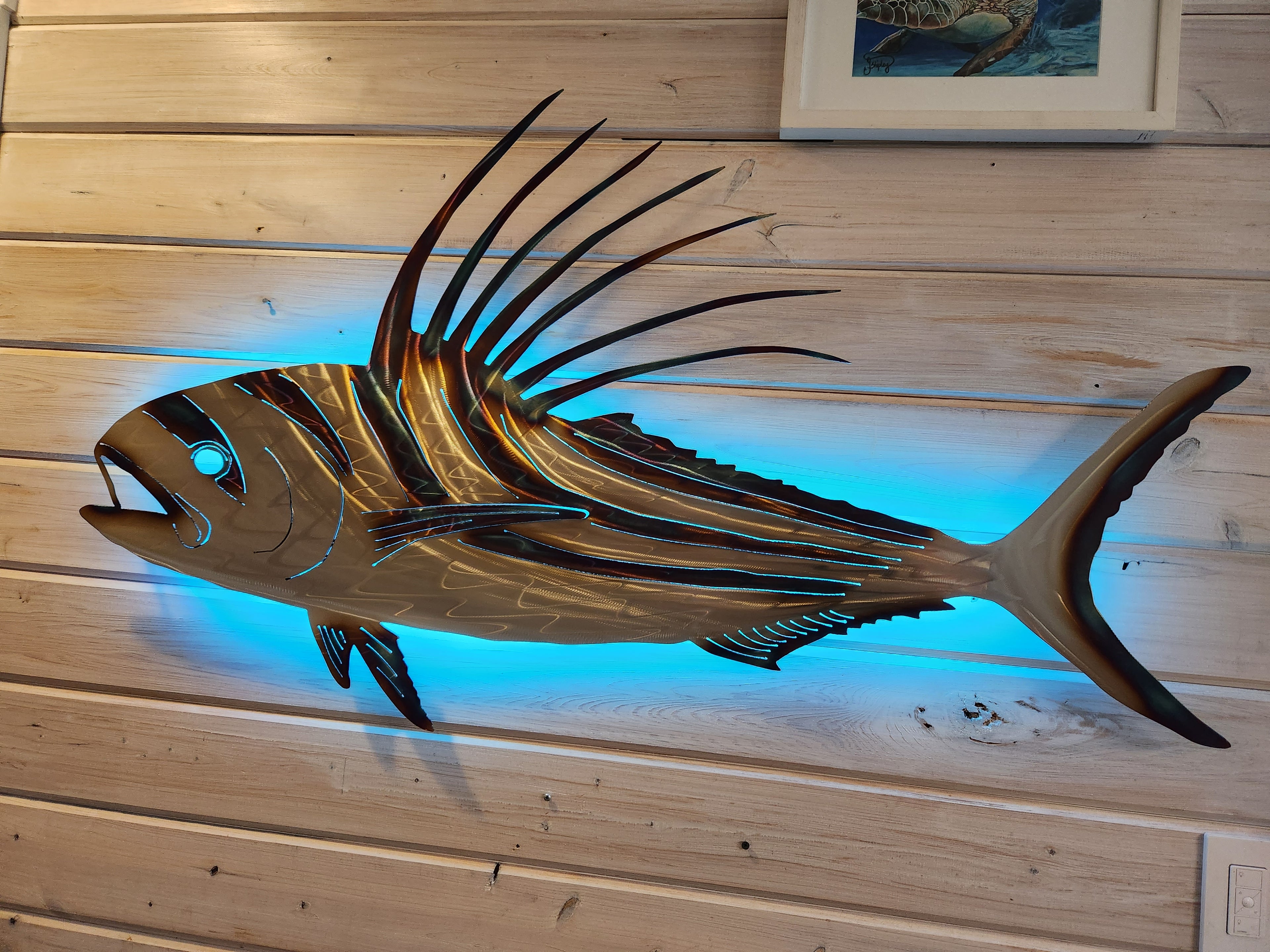 Stainless steel Rooster fish