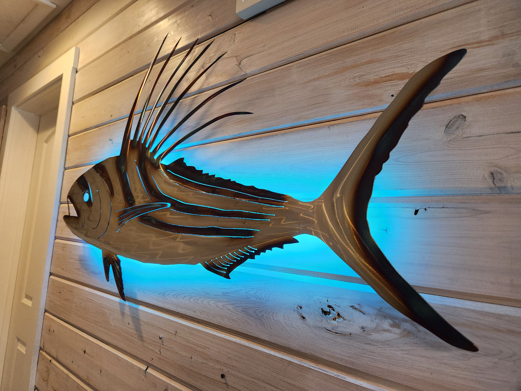 Stainless steel Rooster fish