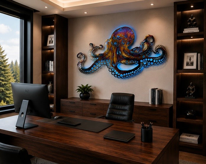 Octopus art Stainless steel
