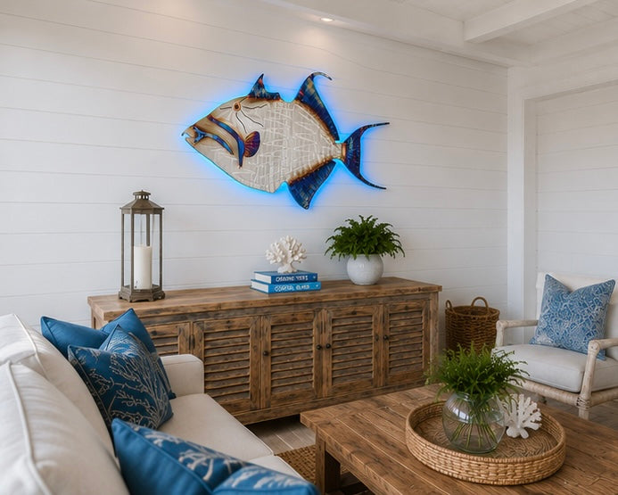Stainless steel Queen Trigger fish