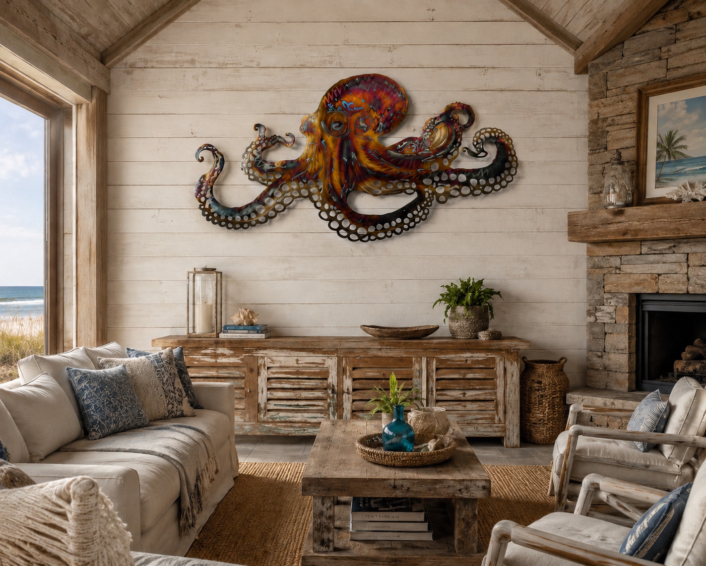 Octopus art Stainless steel