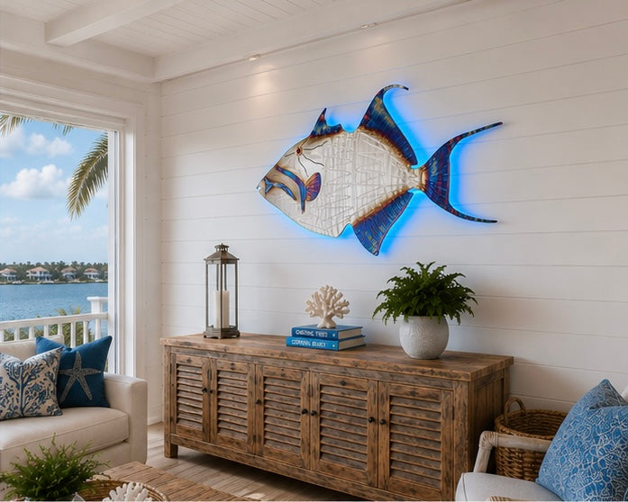 Stainless steel Queen Trigger fish