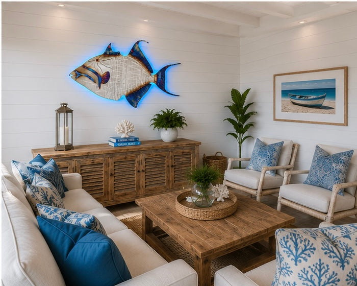Stainless steel Queen Trigger fish