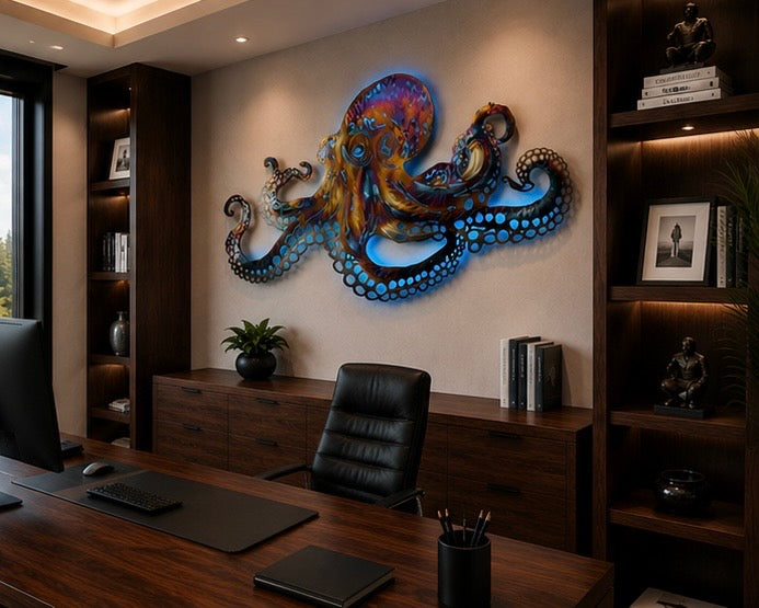 Octopus art Stainless steel