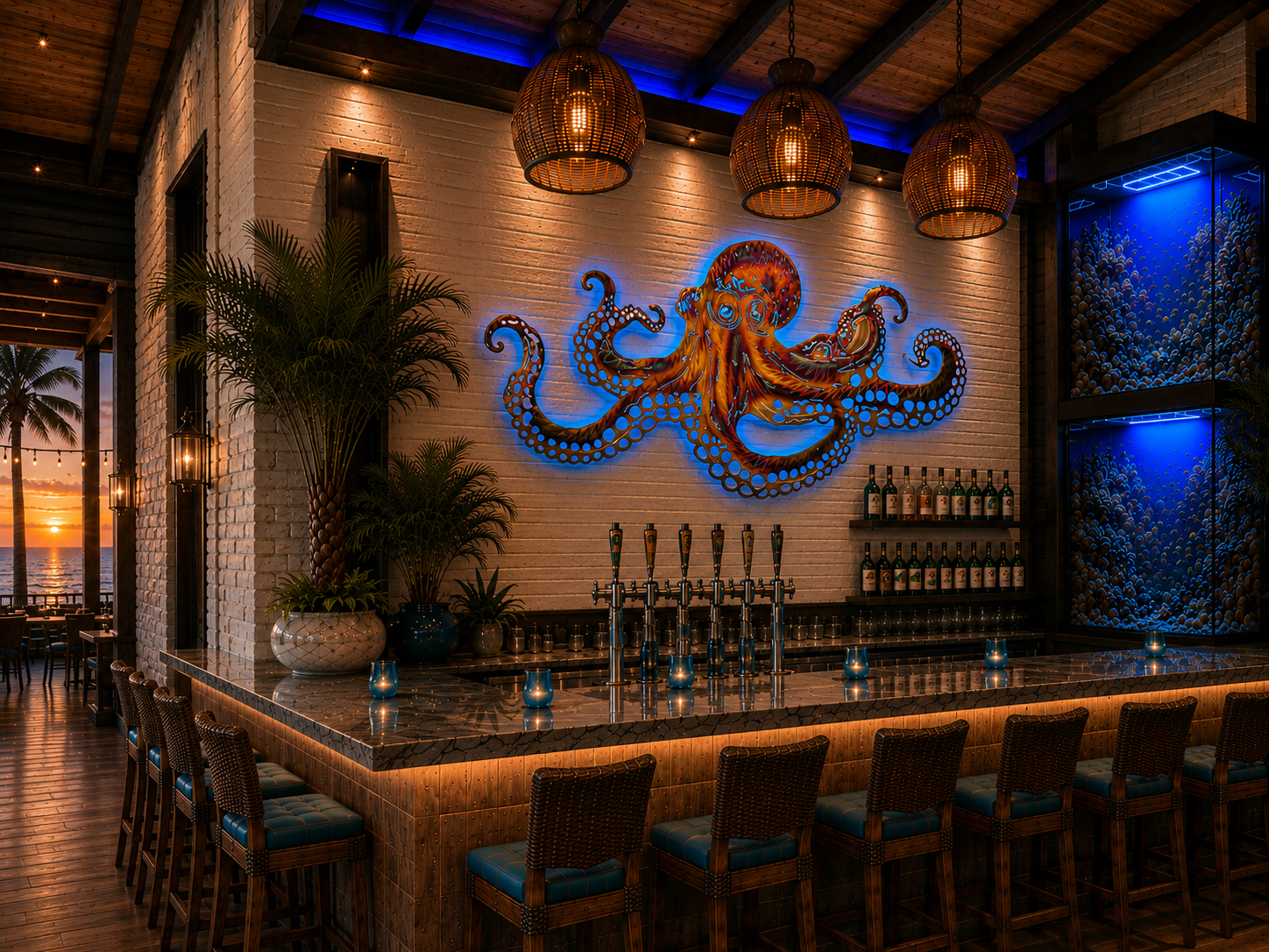 Octopus art Stainless steel
