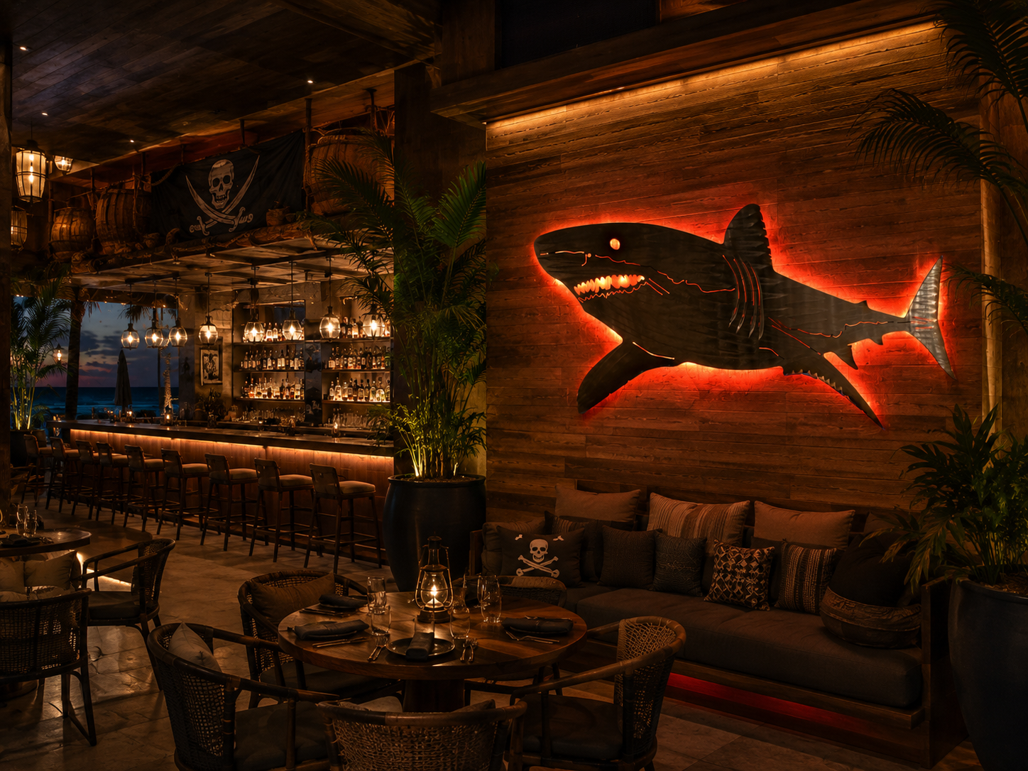 Stainless steel Great white shark